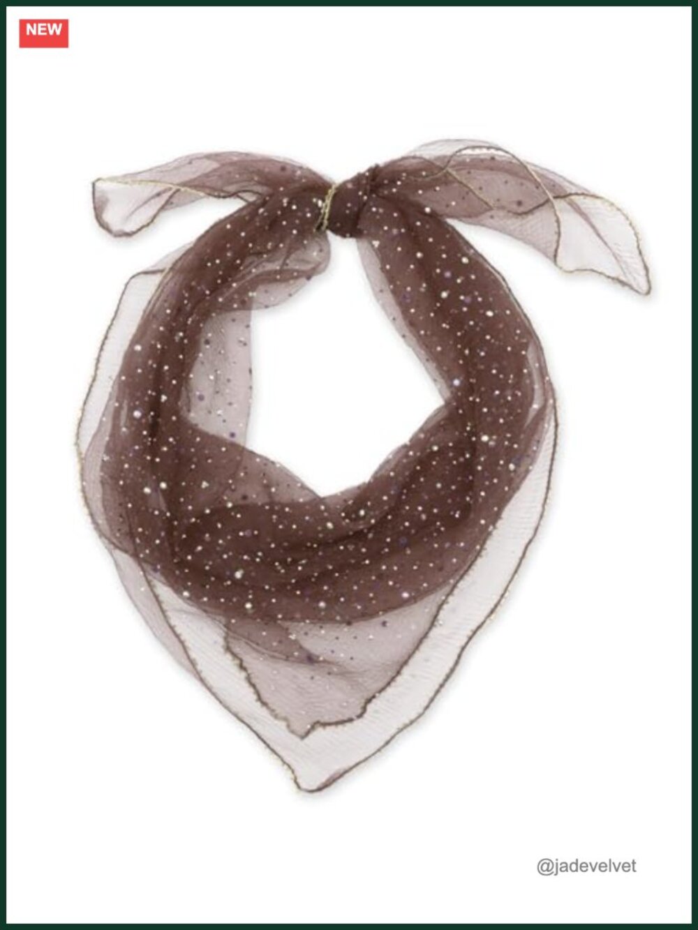 Sequin Head Scarf Mesh Neck Bandana Glitter Hair Scarf Women